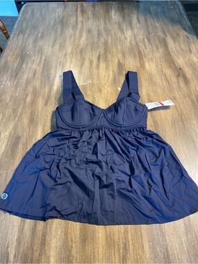 Michael Kors Navy Blue Women’s Swim Top Tankini Size XS NWT
